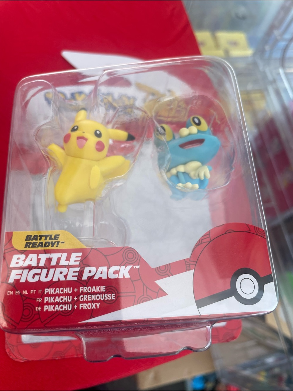 Battle Figure Pack - Pikachu & Froakie (Yellow, Blue)
